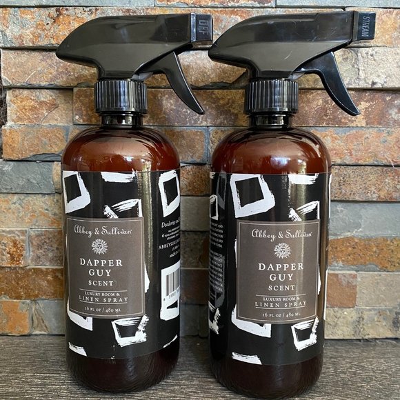 (2)-Abbey & Sullivan-DAPPER GUY-Luxury Room & Linen Spray Pump-L 16 oz each - Picture 1 of 1